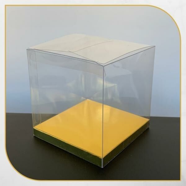 10x10x10 GOLD İÇ YÜKSELTİCİLİ ÜSTÜ ASETAT KUTU