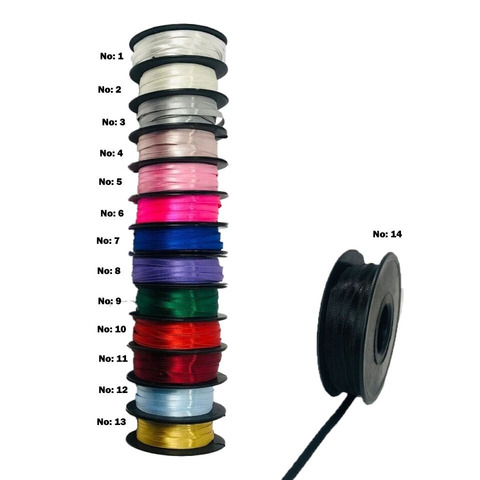 SATEN KURDELE 6mm 50 Metre