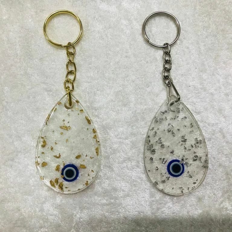 EPOKSİ DAMLA NAZAR BONCUKLU ANAHTARLIK