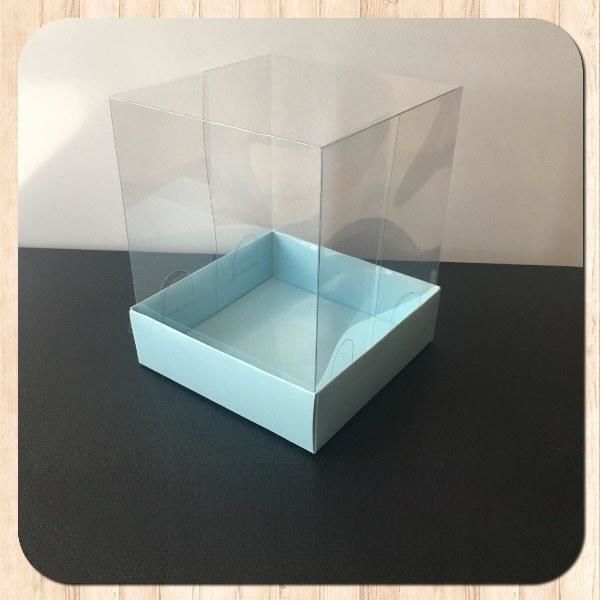 10x10x12 ALTI MAVİ ÜSTÜ ASETAT KUTU