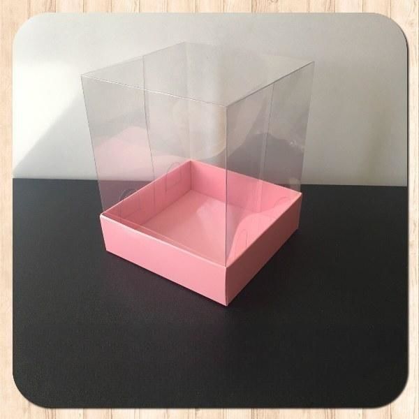 10x10x12 ALTI PEMBE ÜSTÜ ASETAT KUTU