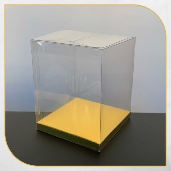 10x10x12 GOLD İÇ YÜKSELTİCİLİ ÜSTÜ ASETAT KUTU