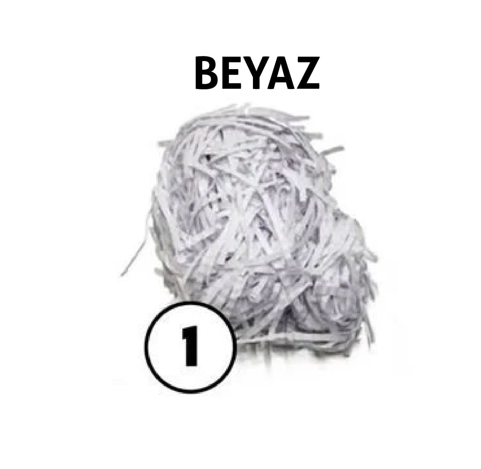 KIRPIK KAĞIT 1 Kg - Beyaz