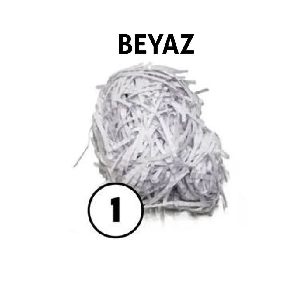 KIRPIK KAĞIT 1 Kg - Beyaz