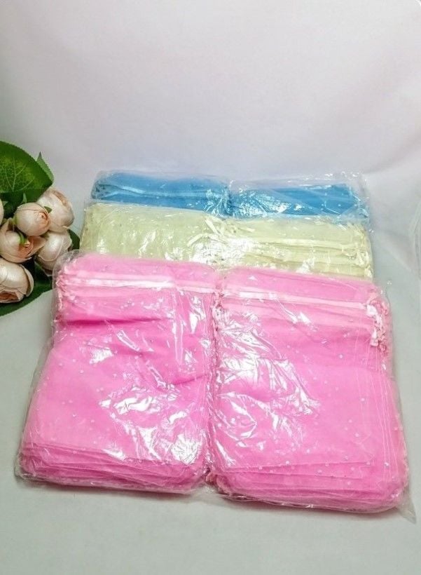 TÜL KESE 100'LÜ Pembe - 9*12cm