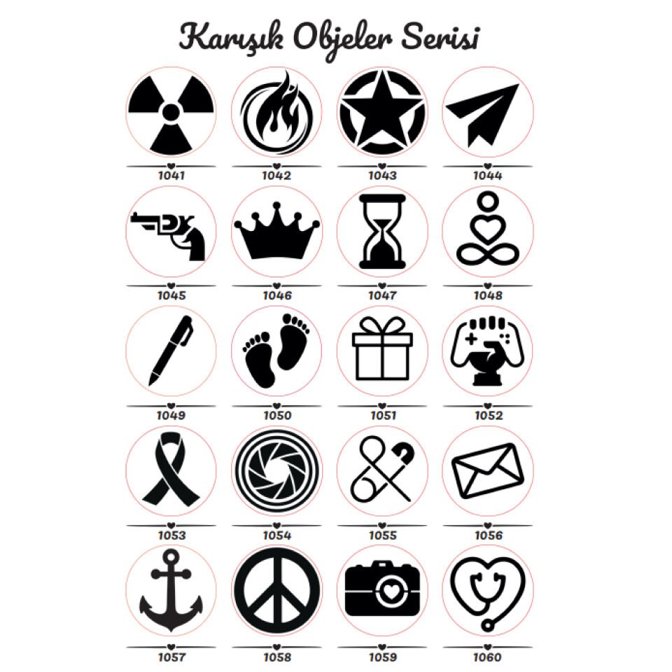 KARIŞIK OBJELER SERİSİ MÜHÜR BAŞLIK KLİŞE