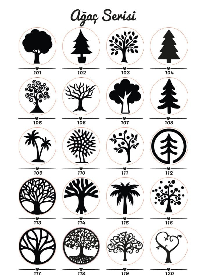 AĞAÇ SERİSİ MÜHÜR BAŞLIK KLİŞE