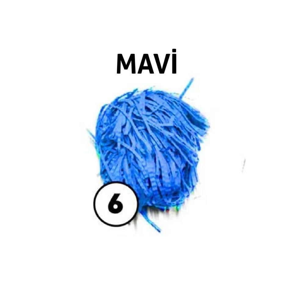 KIRPIK KAĞIT 1 Kg - Mavi