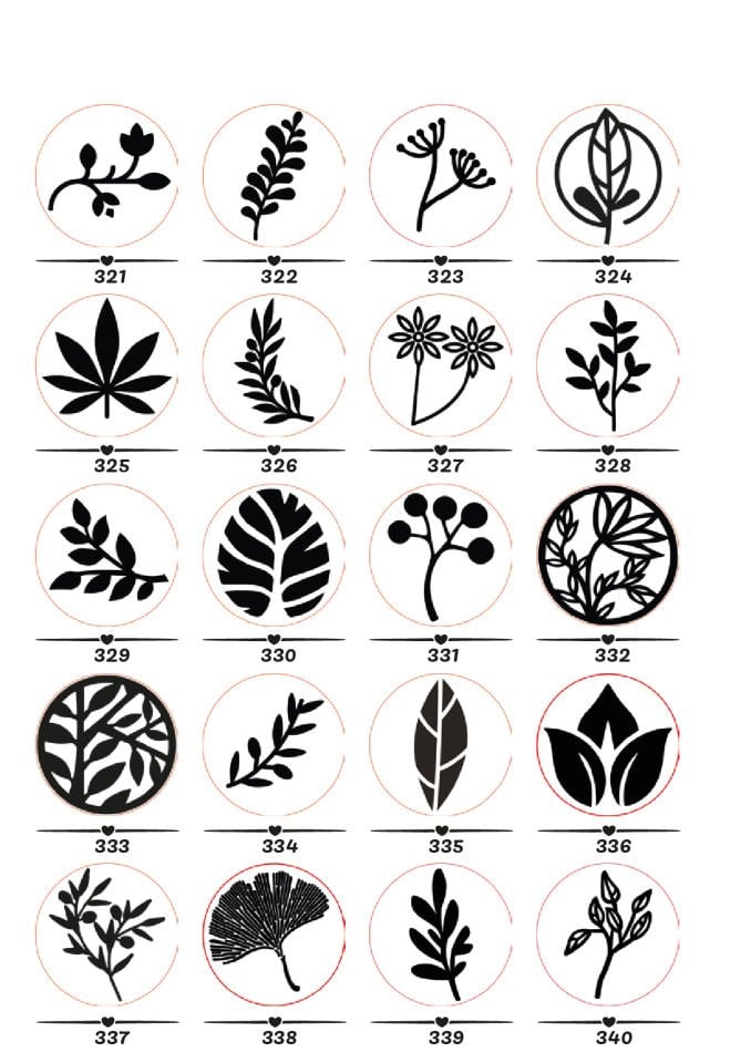 BİTKİ SERİSİ MÜHÜR BAŞLIK KLİŞE