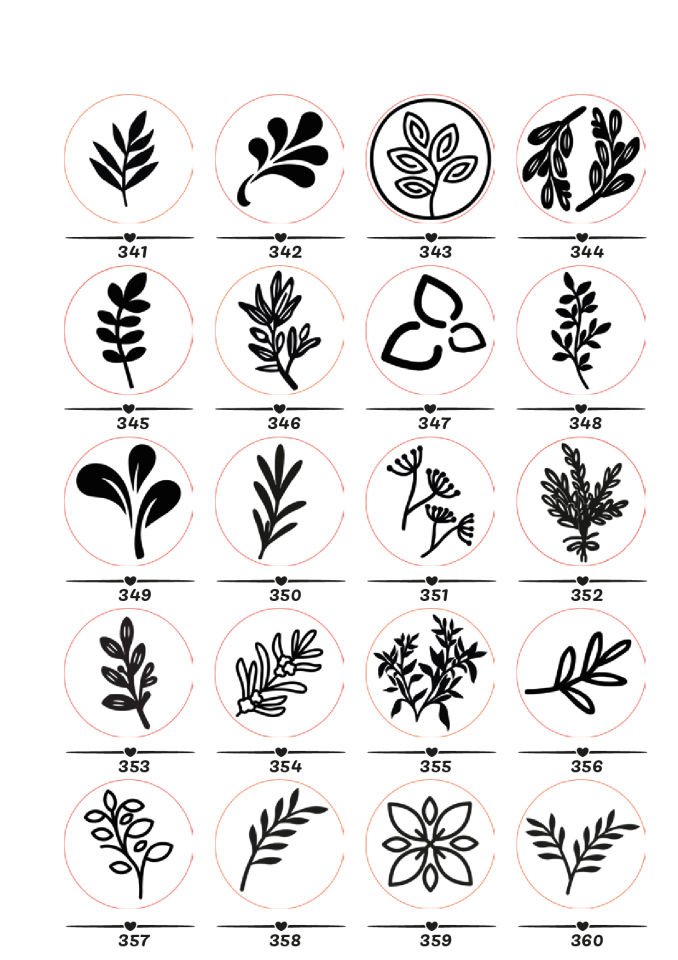 BİTKİ SERİSİ MÜHÜR BAŞLIK KLİŞE