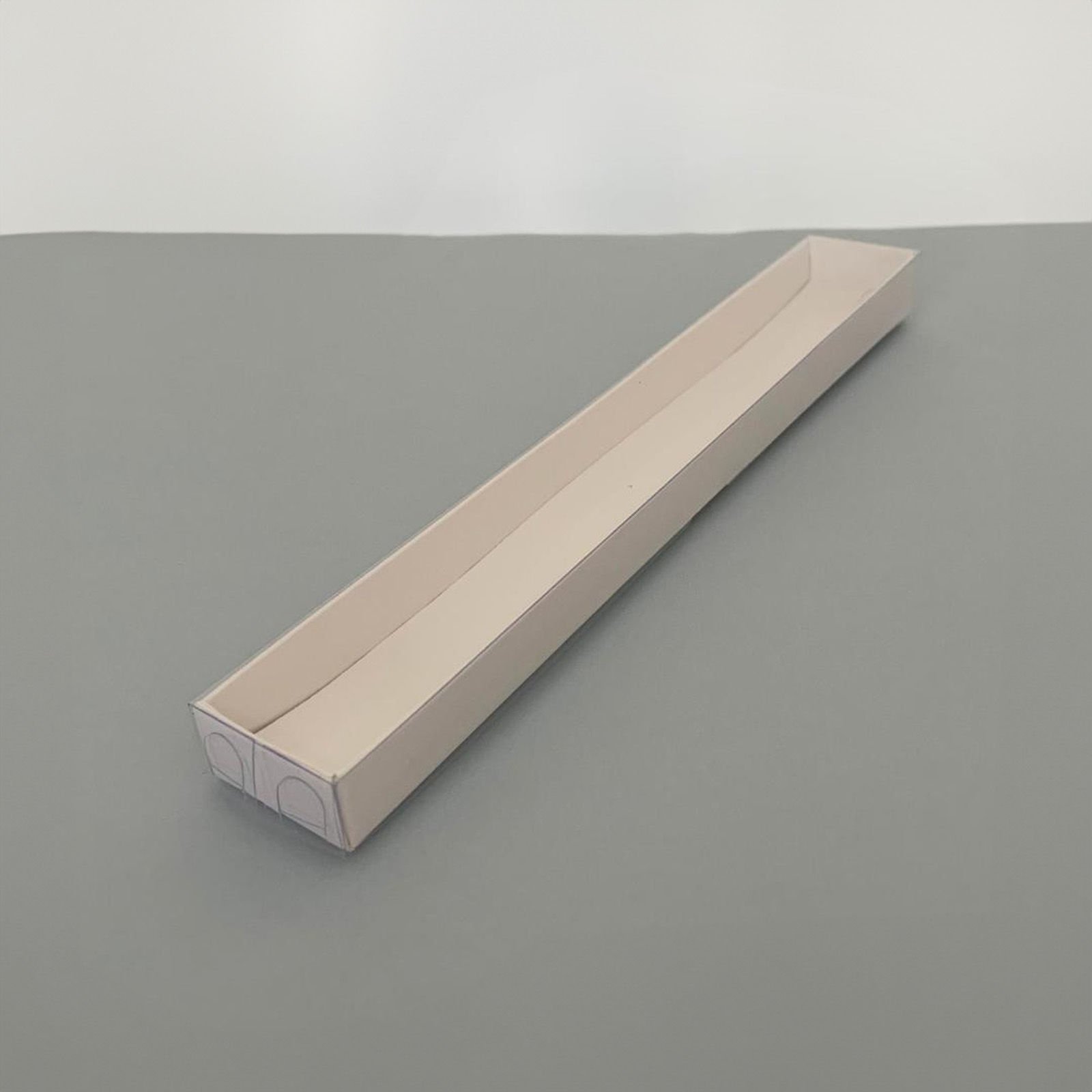 3x20x1,5 ALTI BEYAZ KARTON ÜSTÜ ASETAT KUTU