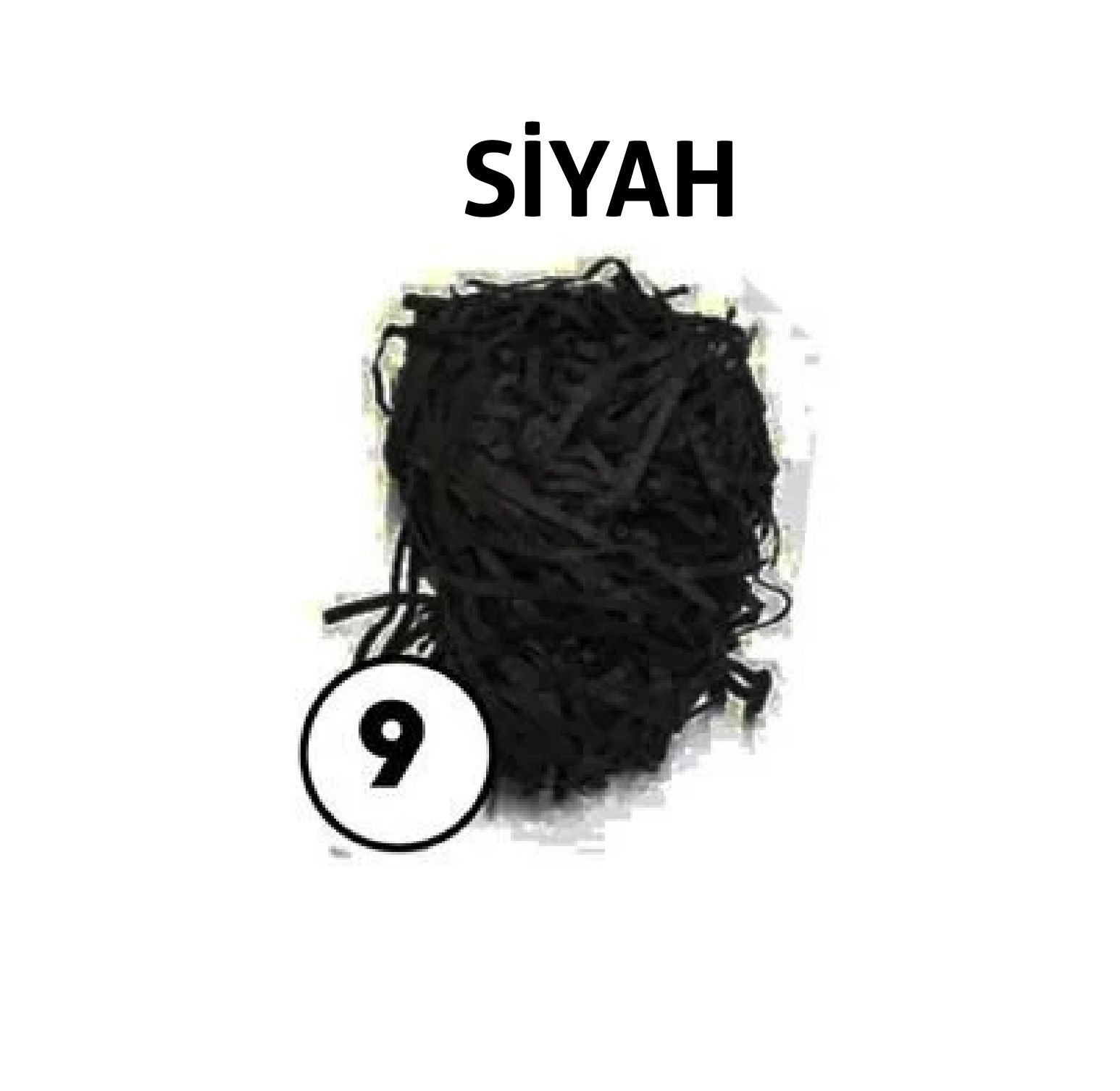 KIRPIK KAĞIT 1 Kg - Siyah