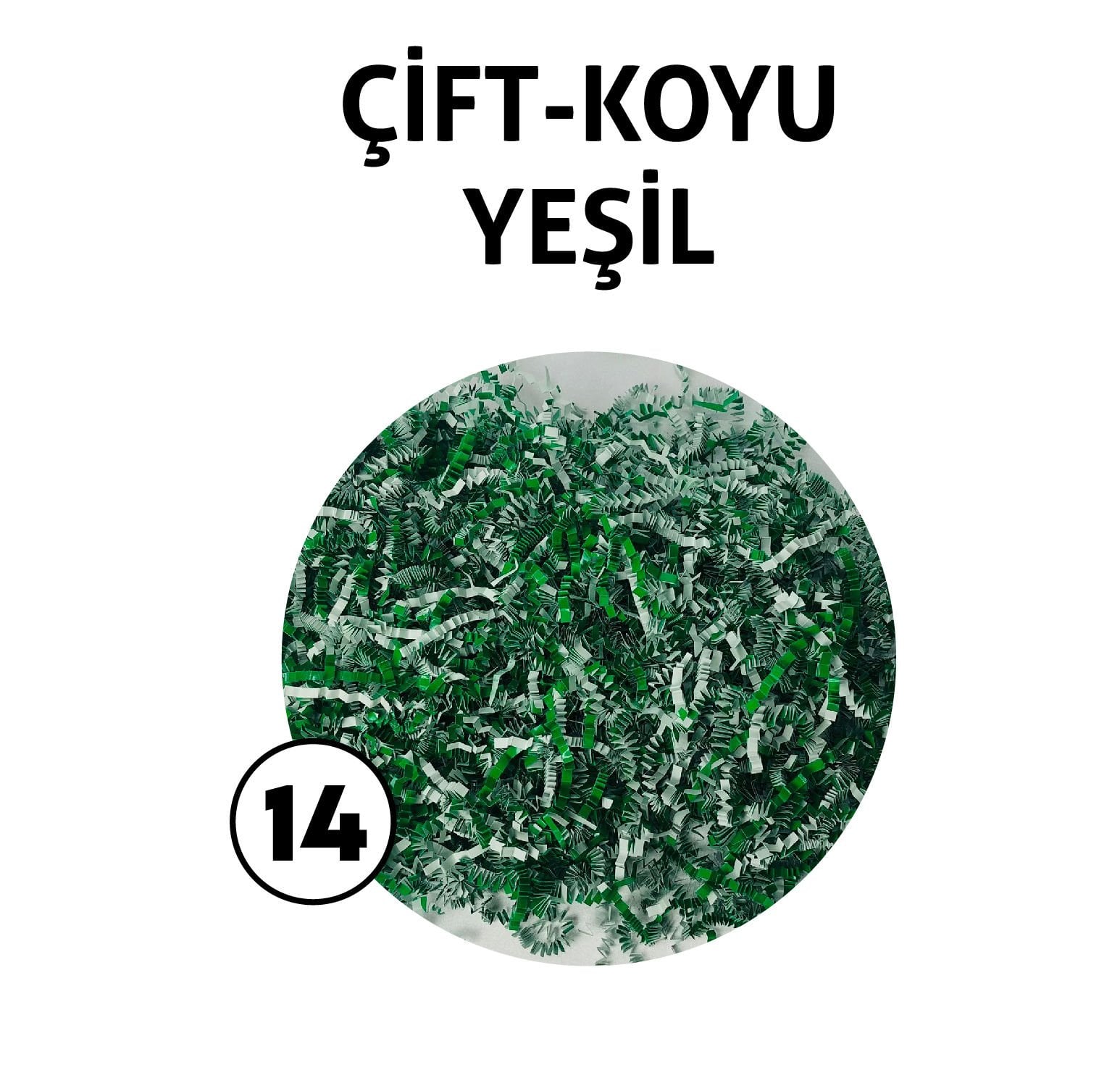 KIRPIK KAĞIT 1 Kg - Koyu Yeşil